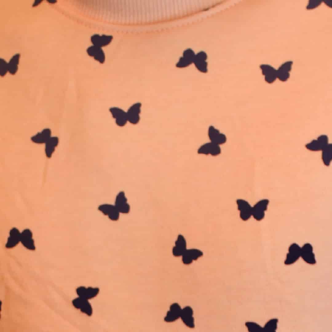All Over Butterfly Printed Sweat Shirt - Code 088