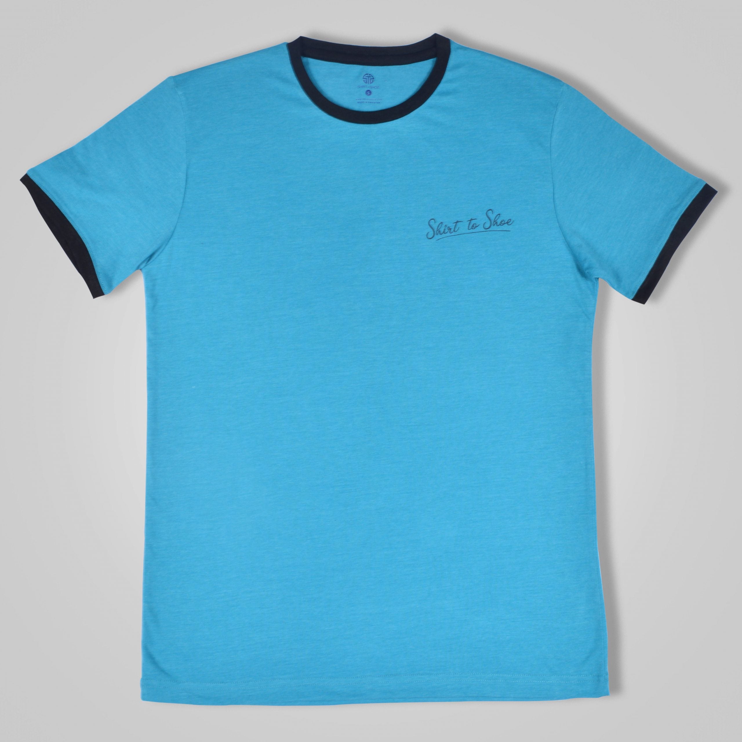 Blue Black Rib T-shirt - Code 6