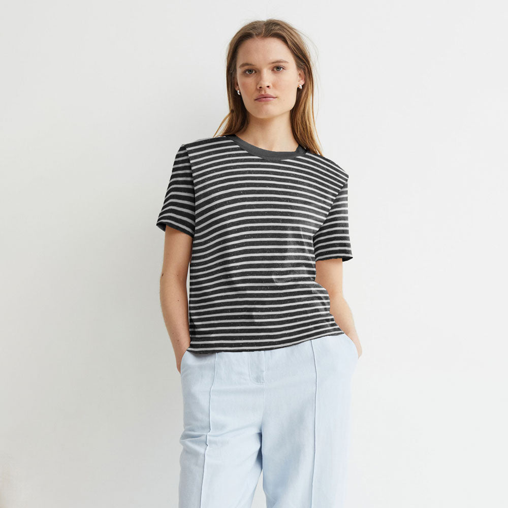 Women's Striped T-Shirt With Texture
