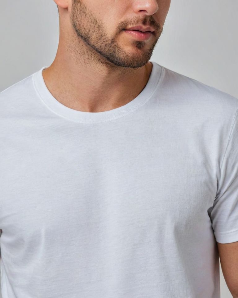 Men's Plain White T-Shirt