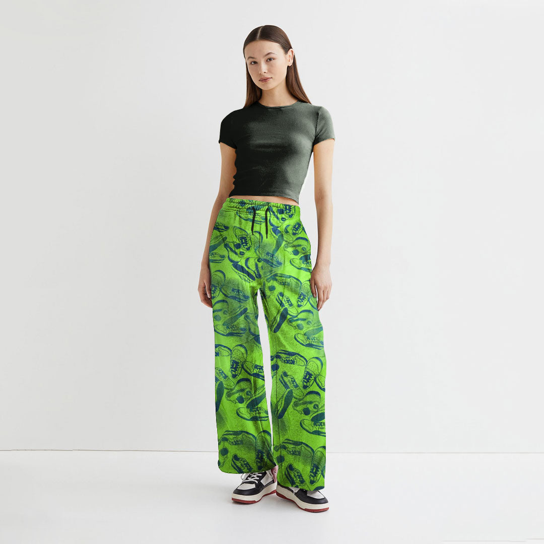 Female Funky Green Trouser