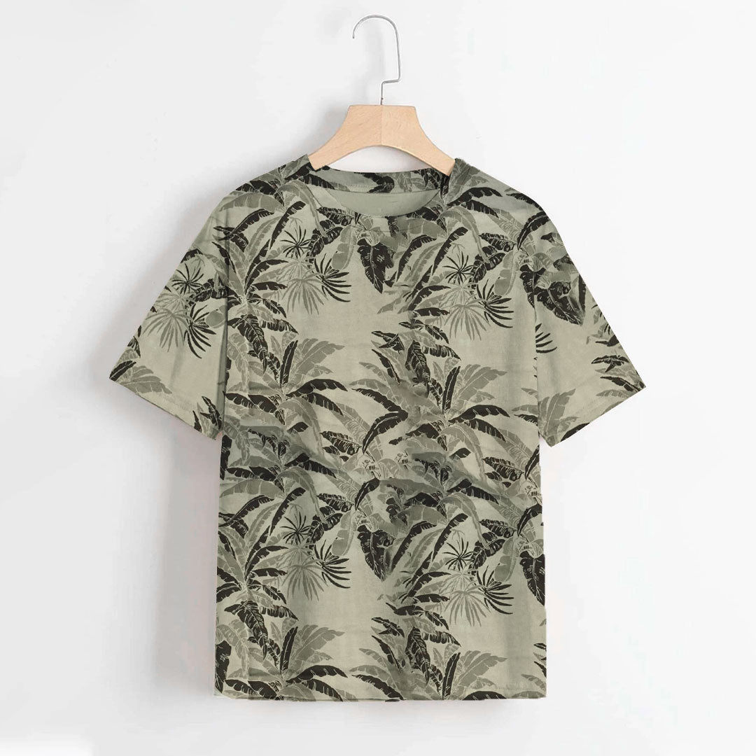 Men's Palm Tree Texture T-shirt