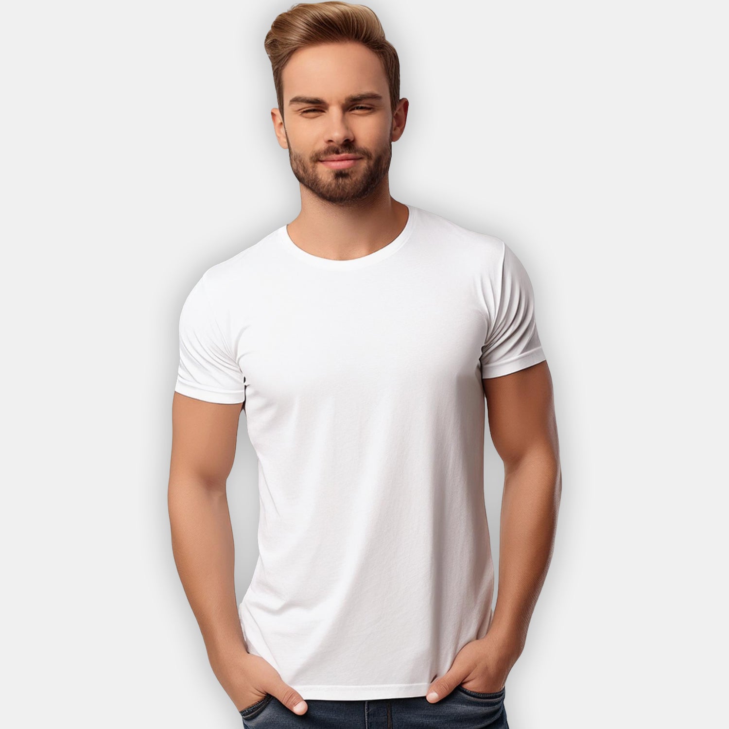 Men's Plain White T-Shirt