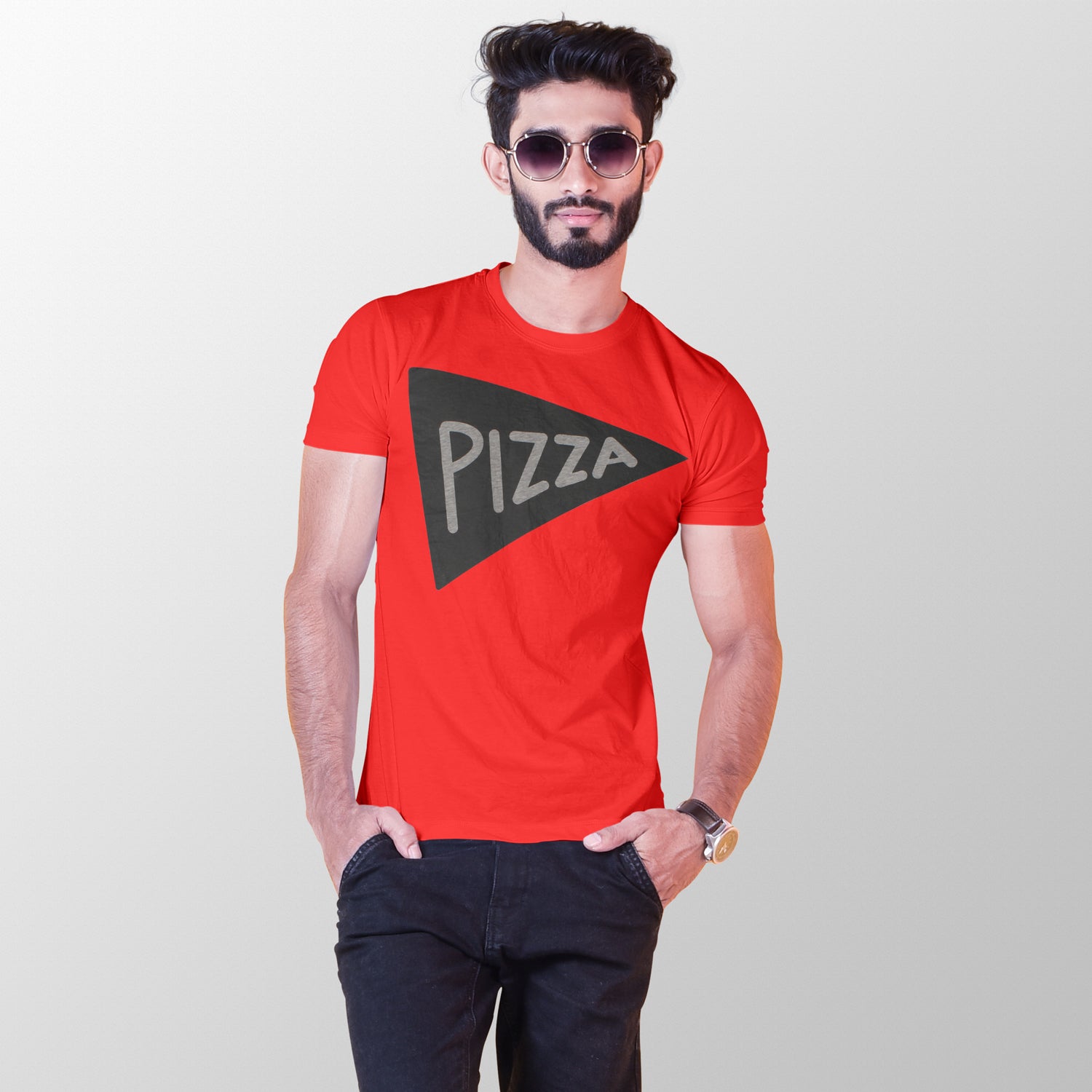 Red Pizza T-Shirt-201